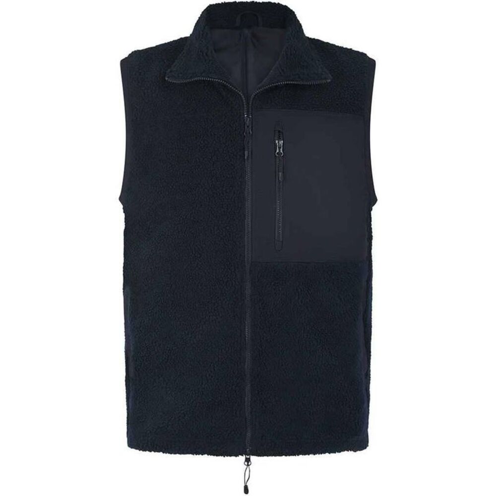 Front Row Unisex Adult Sherpa Recycled Vest / Navy